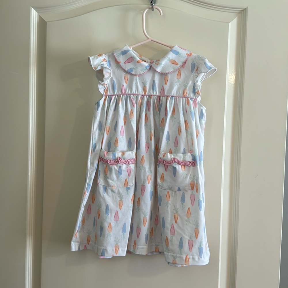 Eliza James Kids Dress- Easter- Carrots- EUC- size 3T